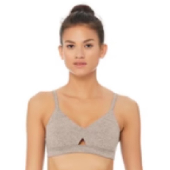 ALO Yoga Other - ALO Yoga Alosoft Keyhole Lounge Bra in Taupe